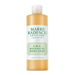 Mario Badescu AHA Botanical Body Wash Moisturizing, Clarifying and Gentle Exfoliating Wash for Brighter, Softer and Smoother Skin, Body Soap Infused with Glycolic Acid & Fruit Enzymes, 16 fl.oz